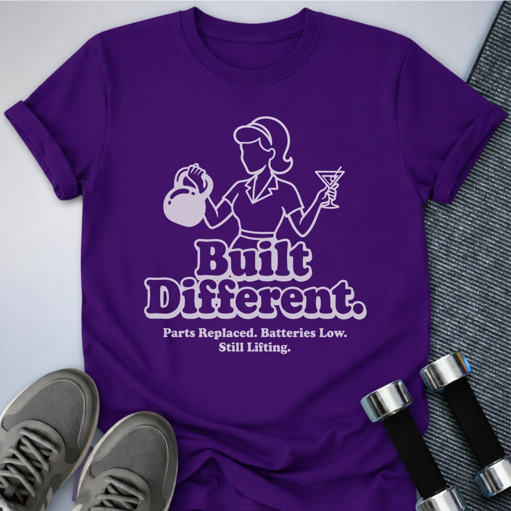 Printify T-Shirt Team Purple / S Built Different Classic T-Shirt
