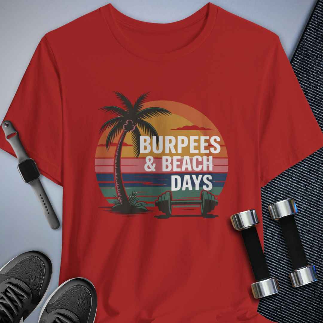 Printify T-Shirt Red / S Beach Vibes T-Shirt