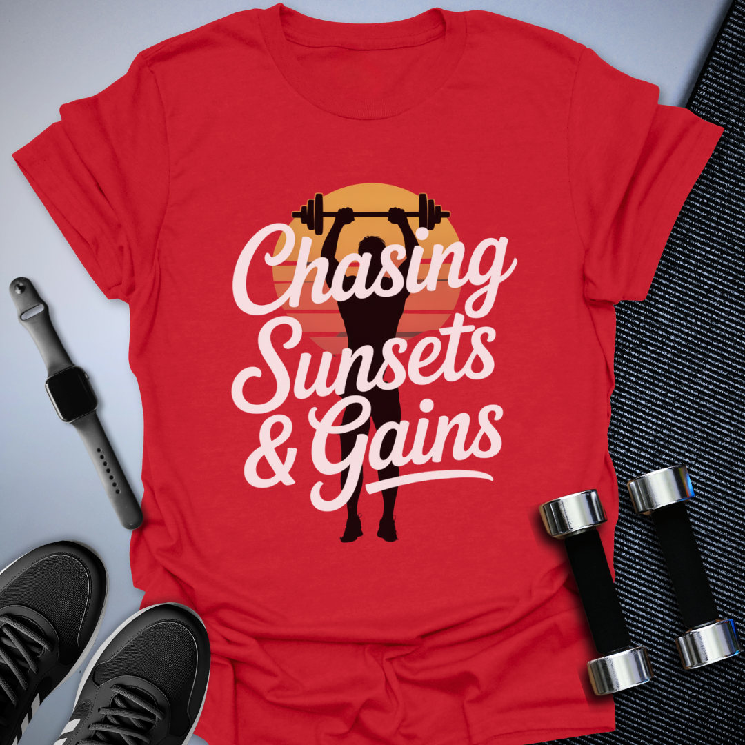 Chasing Sunsets & Gains T-Shirt