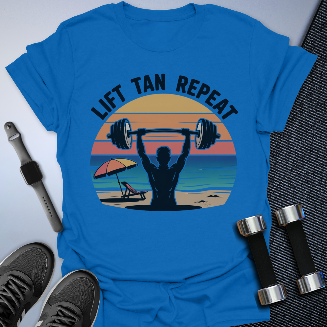 Lift Tan Repeat T-Shirt