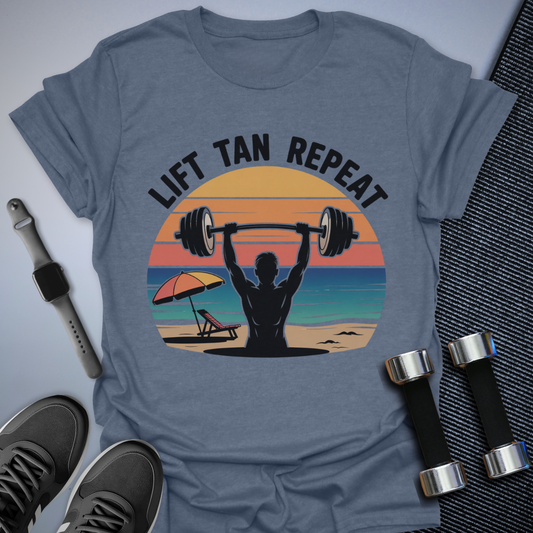 Lift Tan Repeat T-Shirt