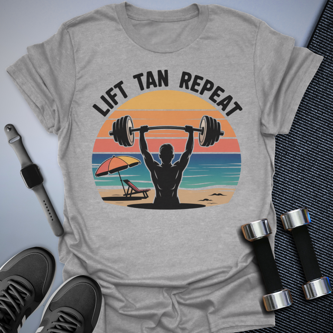 Lift Tan Repeat T-Shirt