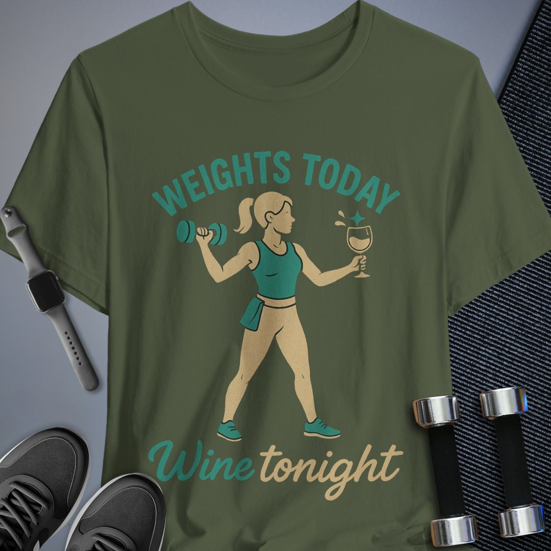 Weights Then Wine T-Shirt