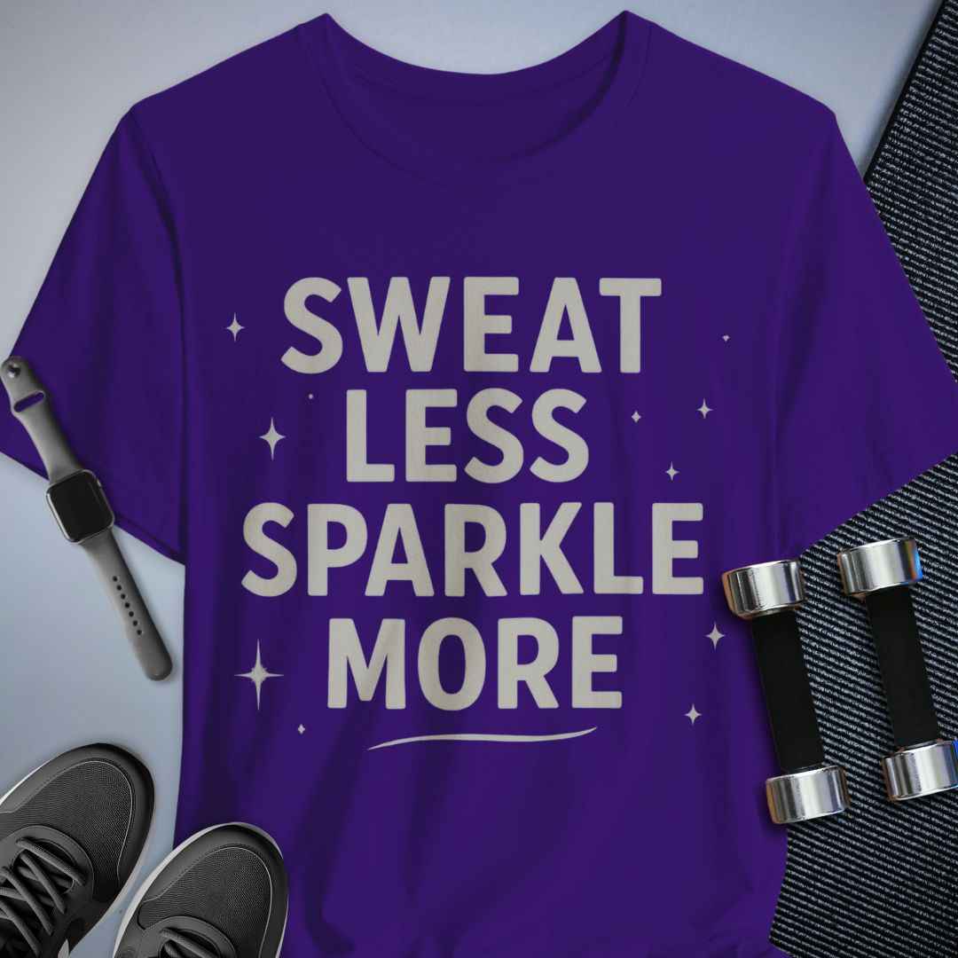 Printify T-Shirt Team Purple / S Sparkle More T-Shirt