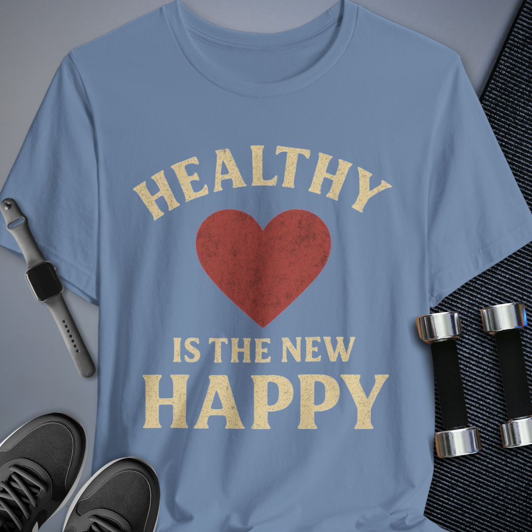 Printify T-Shirt Steel Blue / S Healthy Girl T-Shirt