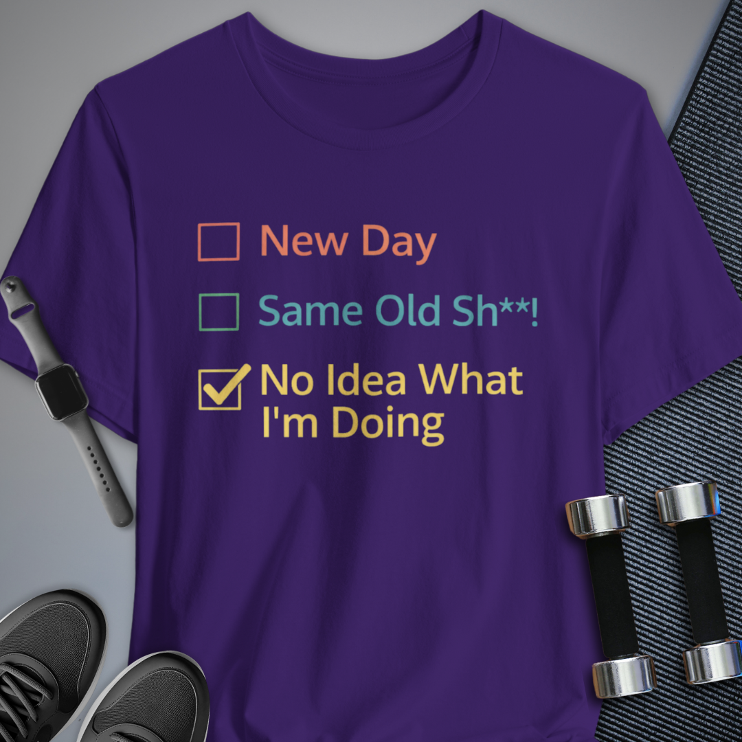 Printify T-Shirt Team Purple / S New Day T-Shirt