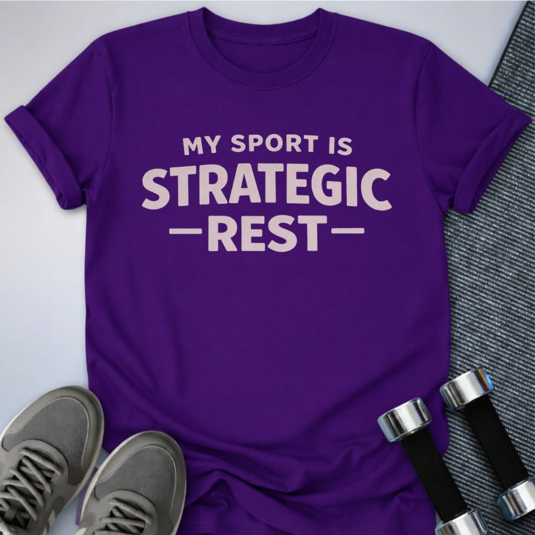 Printify T-Shirt Team Purple / S Strategic Rest T-Shirt