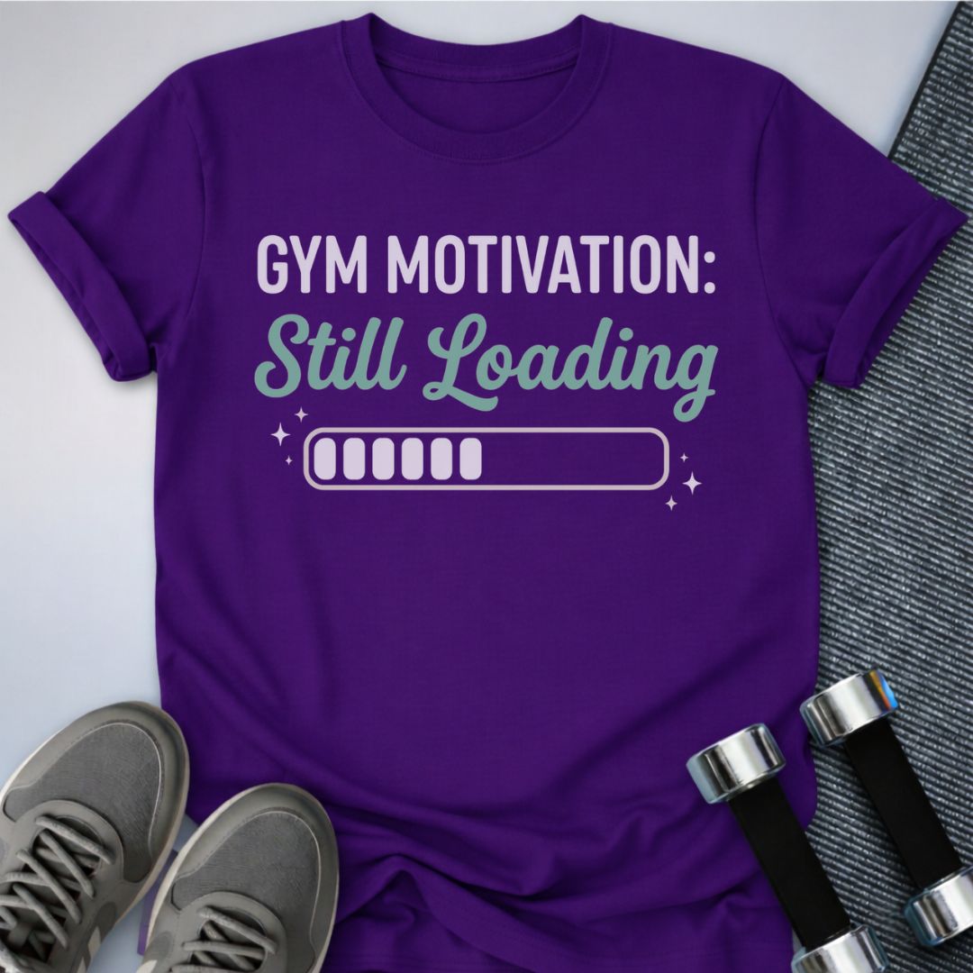 Printify T-Shirt Team Purple / S Gym Motivation T-Shirt