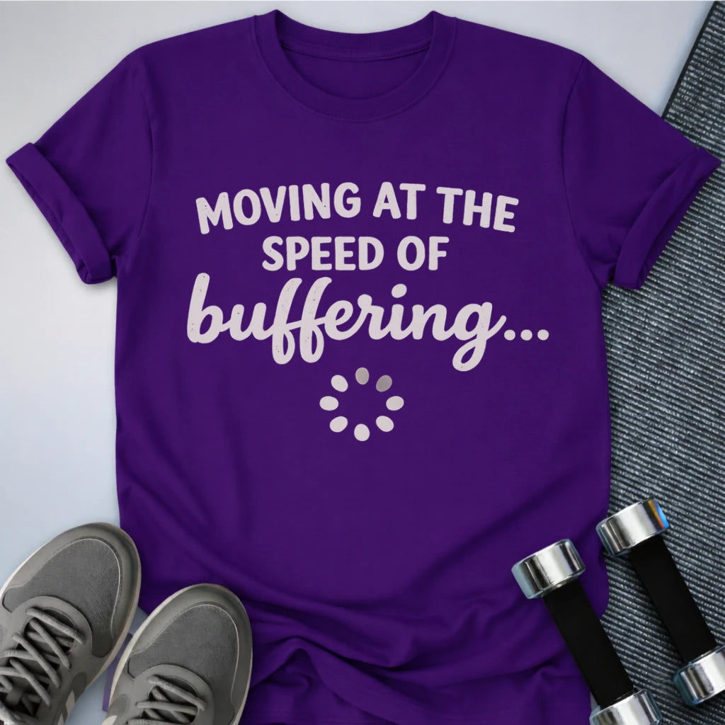 Printify T-Shirt Team Purple / S Buffering Speed T-Shirt