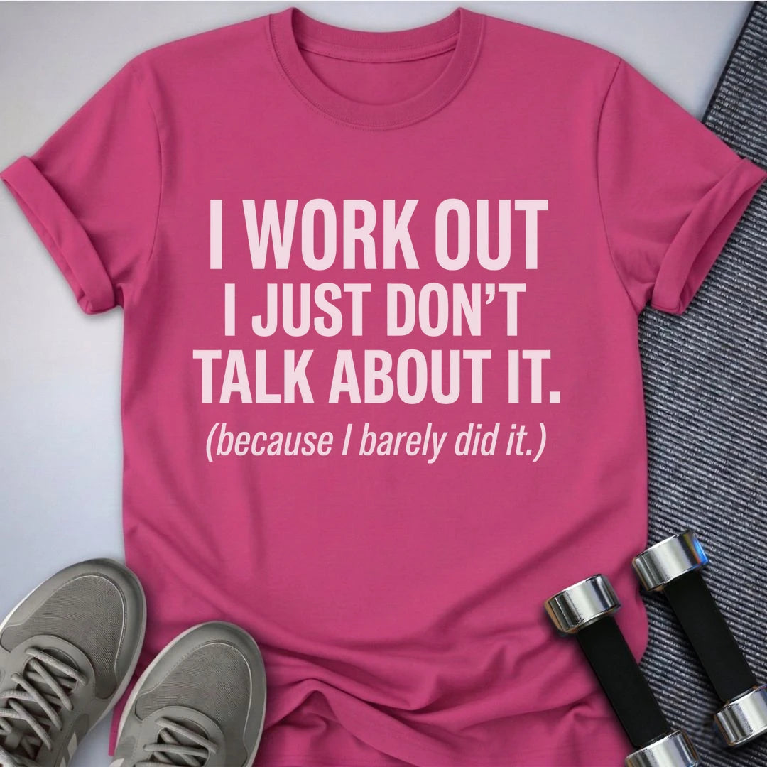 Printify T-Shirt S / Berry I Work Out T-Shirt