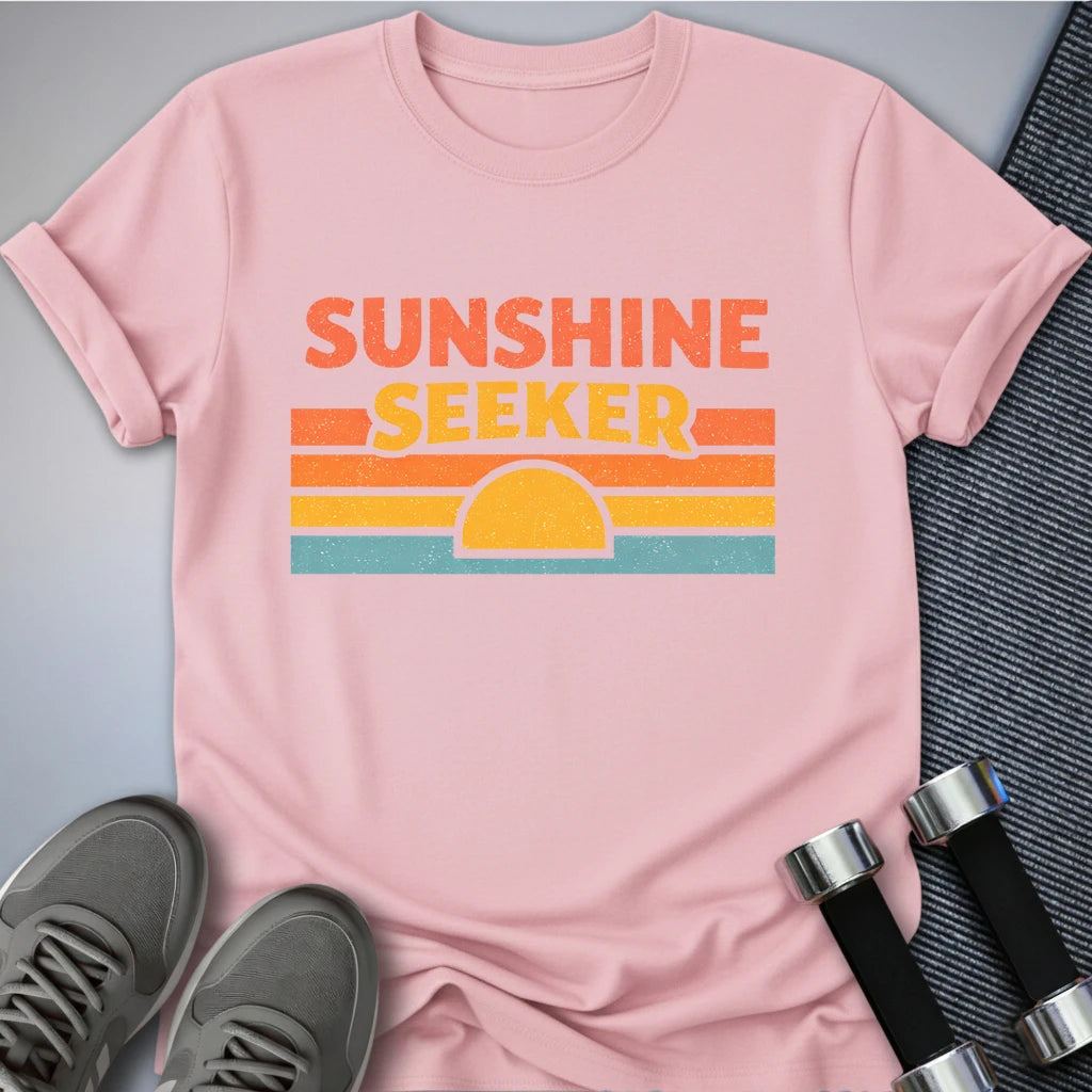 Printify T-Shirt Pink / S Sunshine Seeker T-Shirt