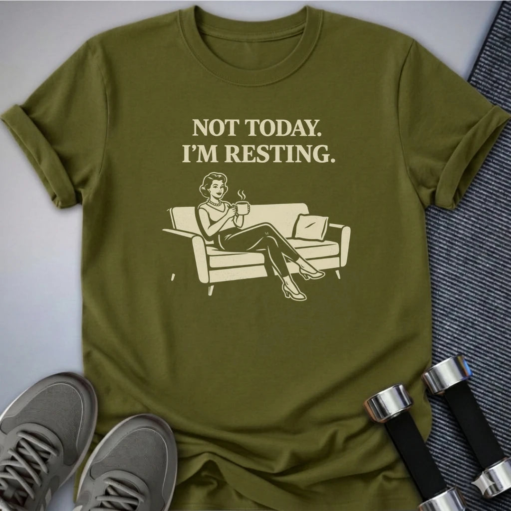 Printify T-Shirt Olive / S I'm Resting T-Shirt