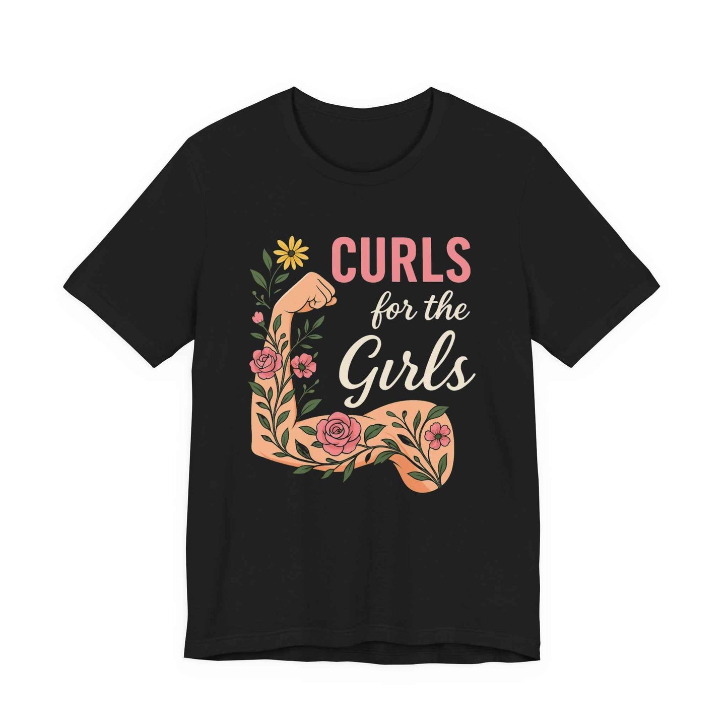 Printify T-Shirt Curls for Girls T-Shirt