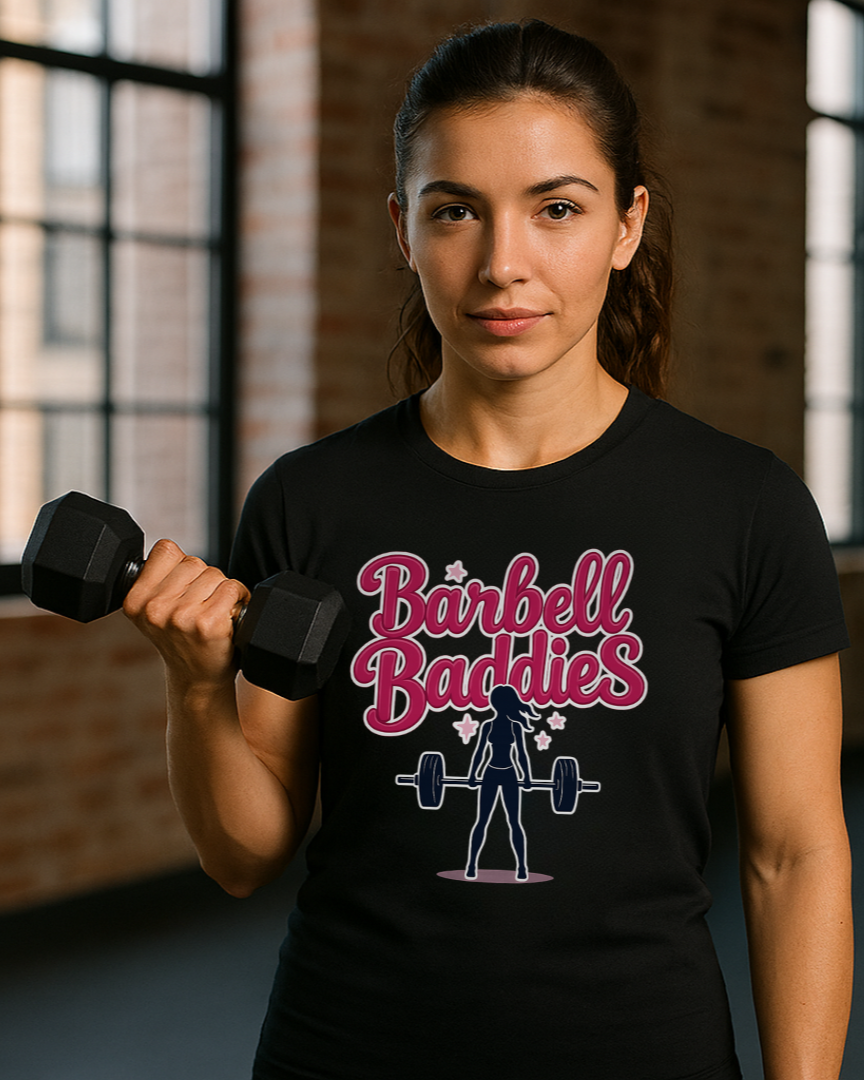 Printify T-Shirt Barbell Baddies T-Shirt