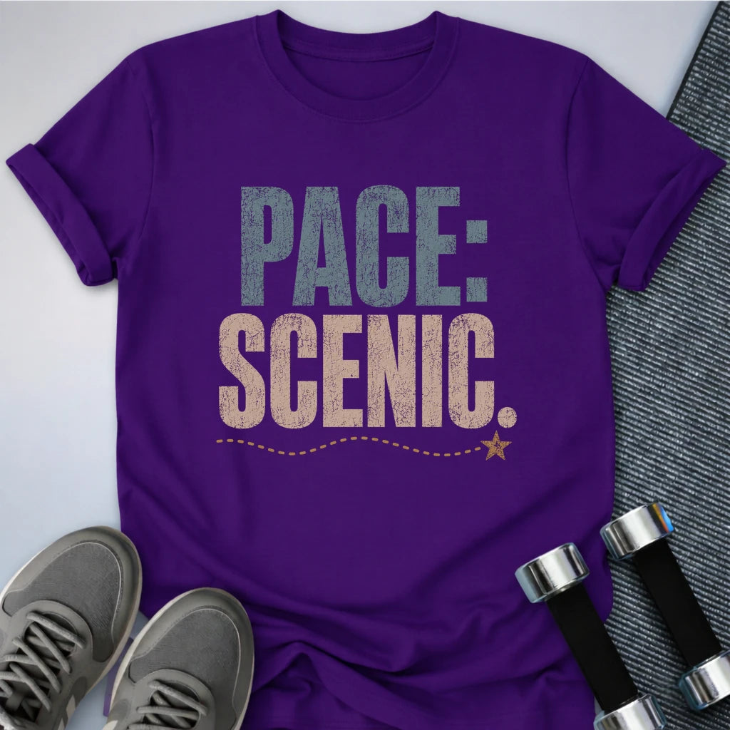 Printify T-Shirt S / Team Purple Scenic Pace T-Shirt