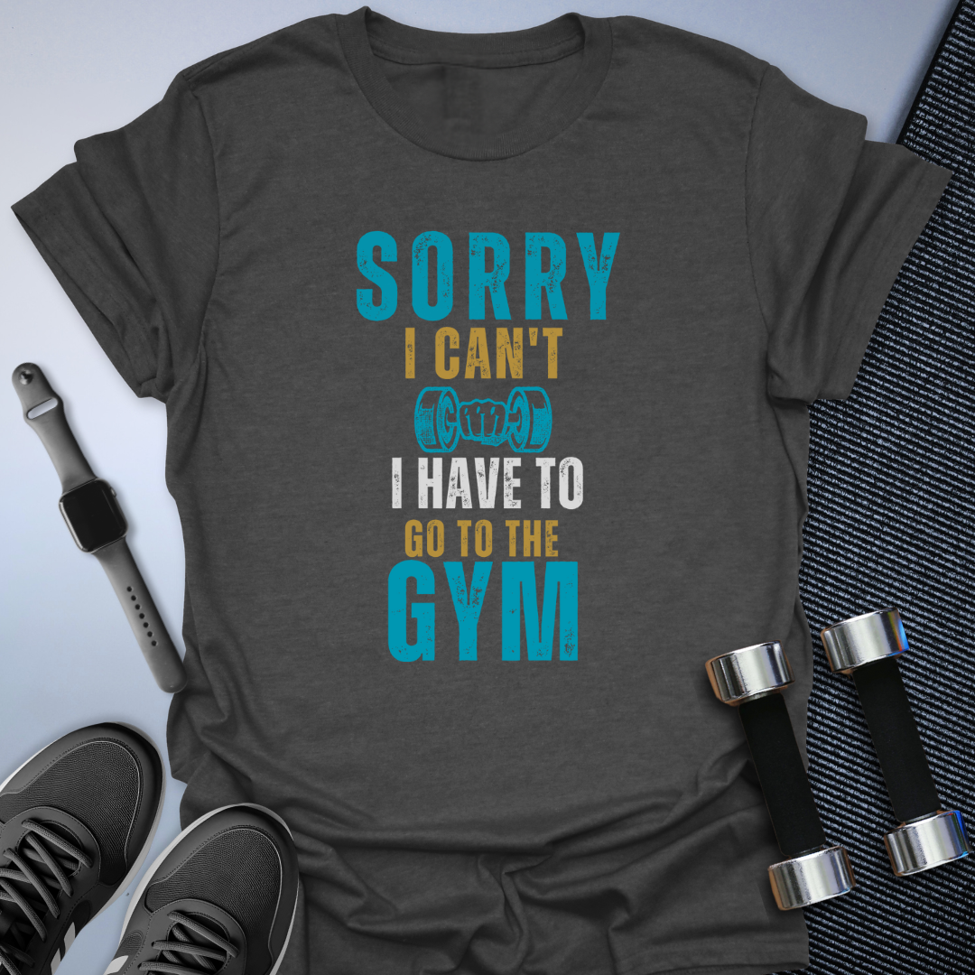 Sorry I Can't Unisex with Teal Pop T-Shirt