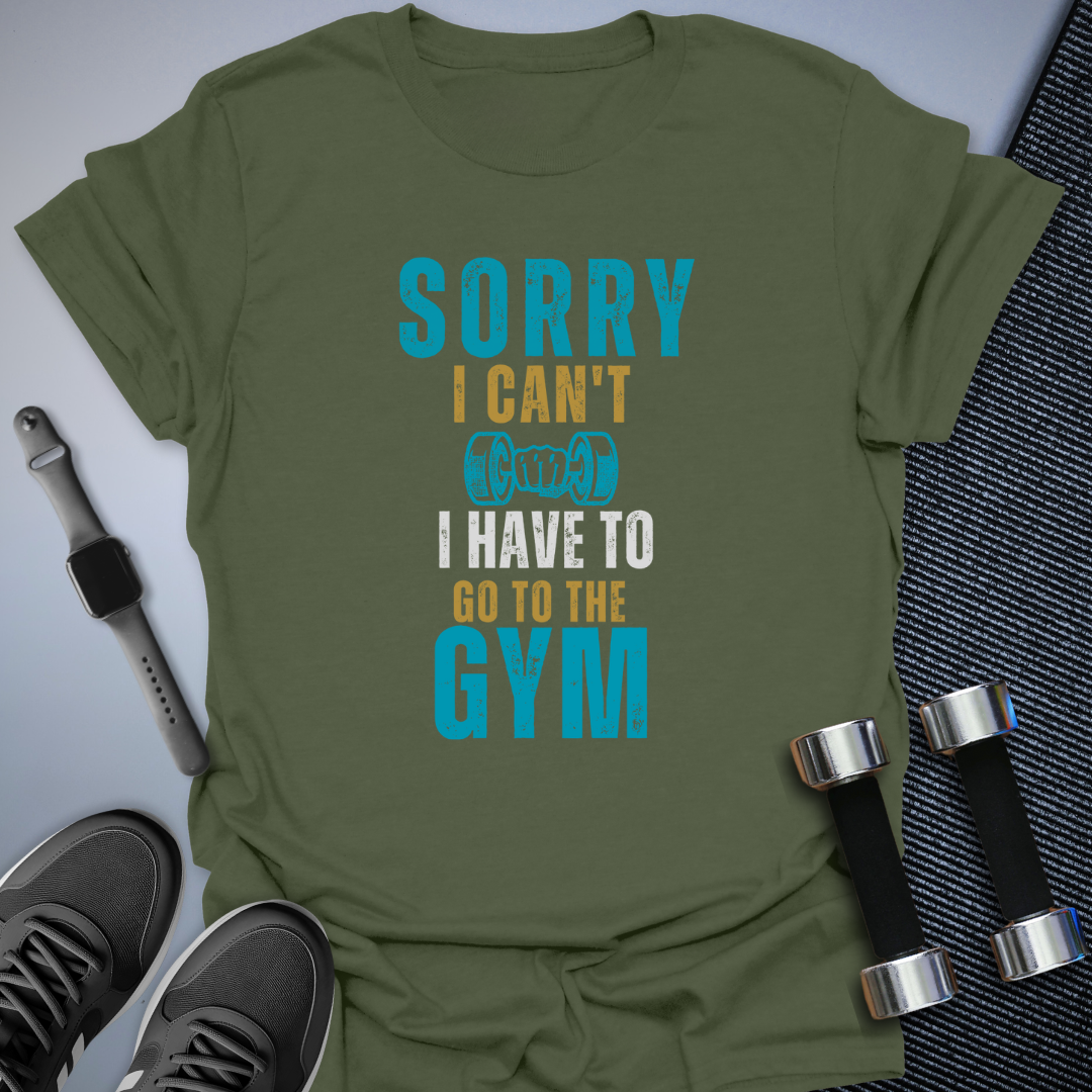 Sorry I Can't Unisex with Teal Pop T-Shirt