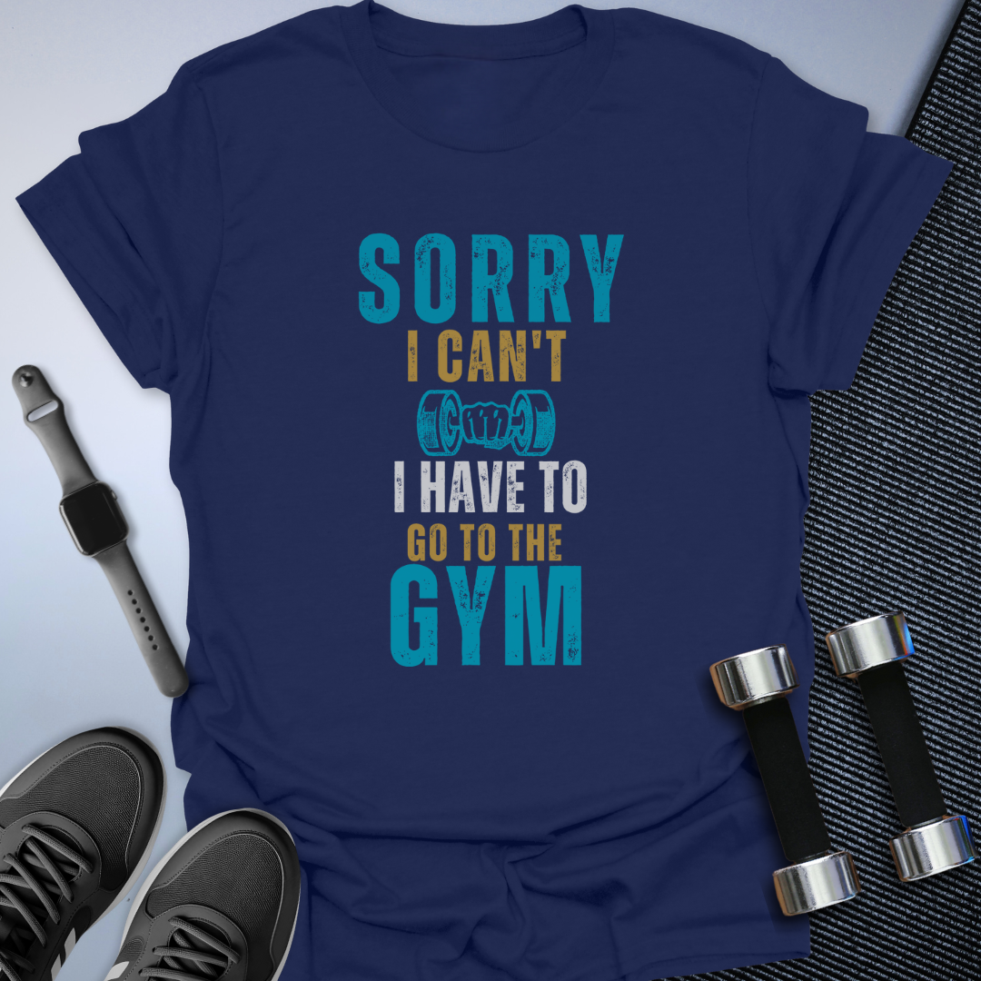 Sorry I Can't Unisex with Teal Pop T-Shirt