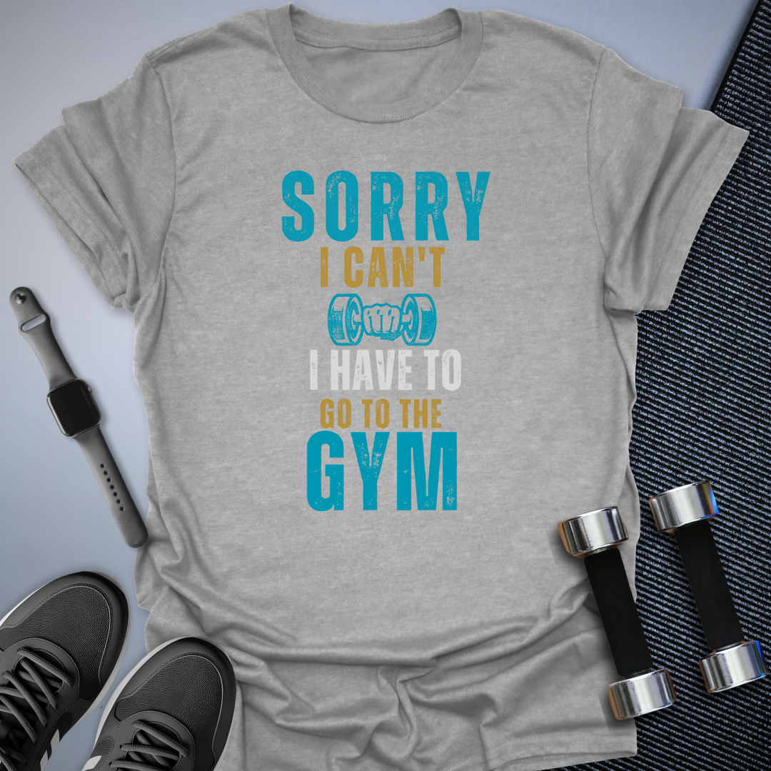 Sorry I Can't Unisex with Teal Pop T-Shirt