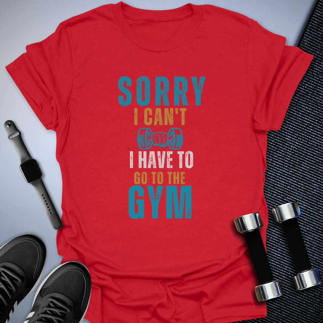 Sorry I Can't Unisex with Teal Pop T-Shirt