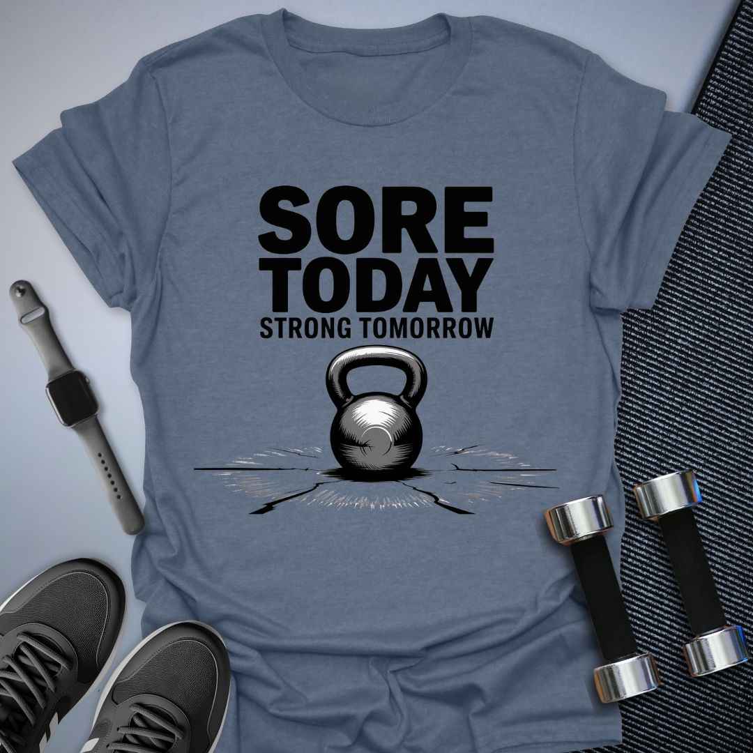 Printify T-Shirt Heather Indigo / S Sore Today T-Shirt
