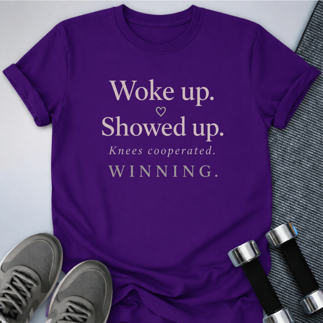 Printify T-Shirt S / Team Purple Knees Winning Soft T-Shirt