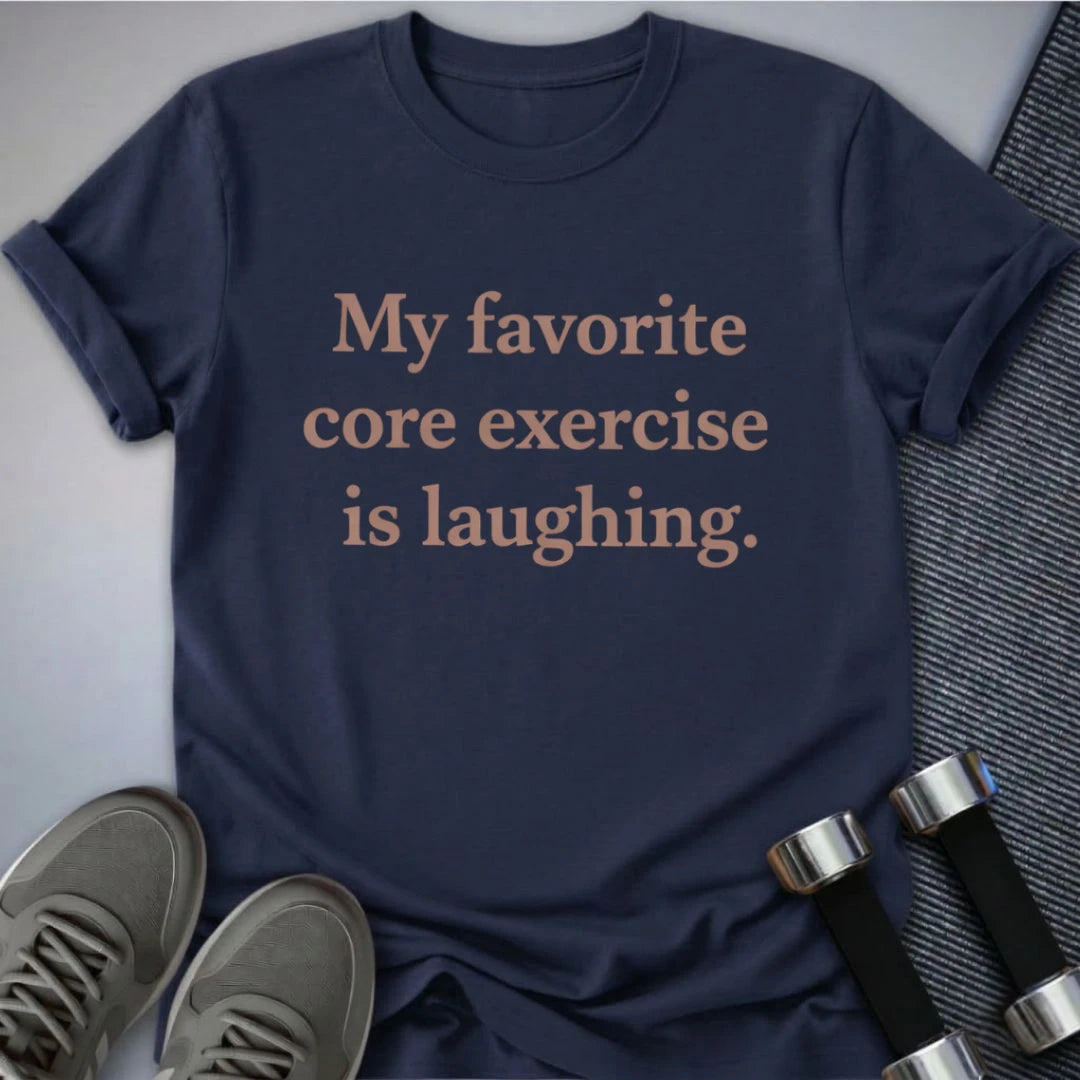 Printify T-Shirt Navy / S Core Exercise T-Shirt