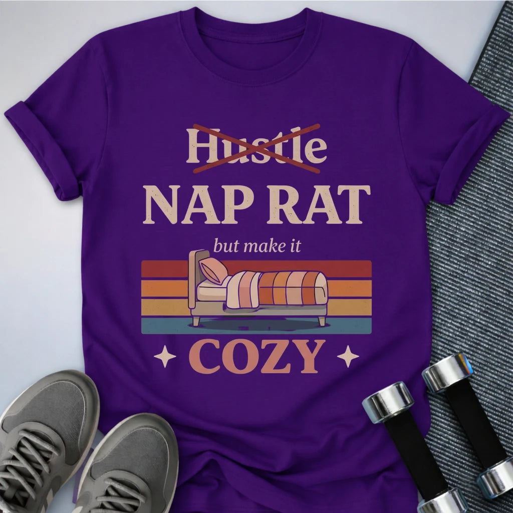 Printify T-Shirt Team Purple / S Nap Rat T-Shirt