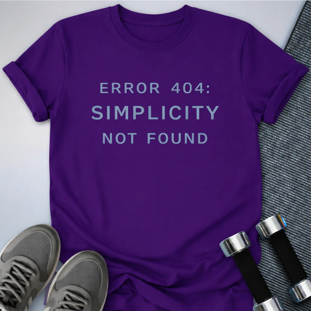 Printify T-Shirt Team Purple / S Complicated Workout T-Shirt