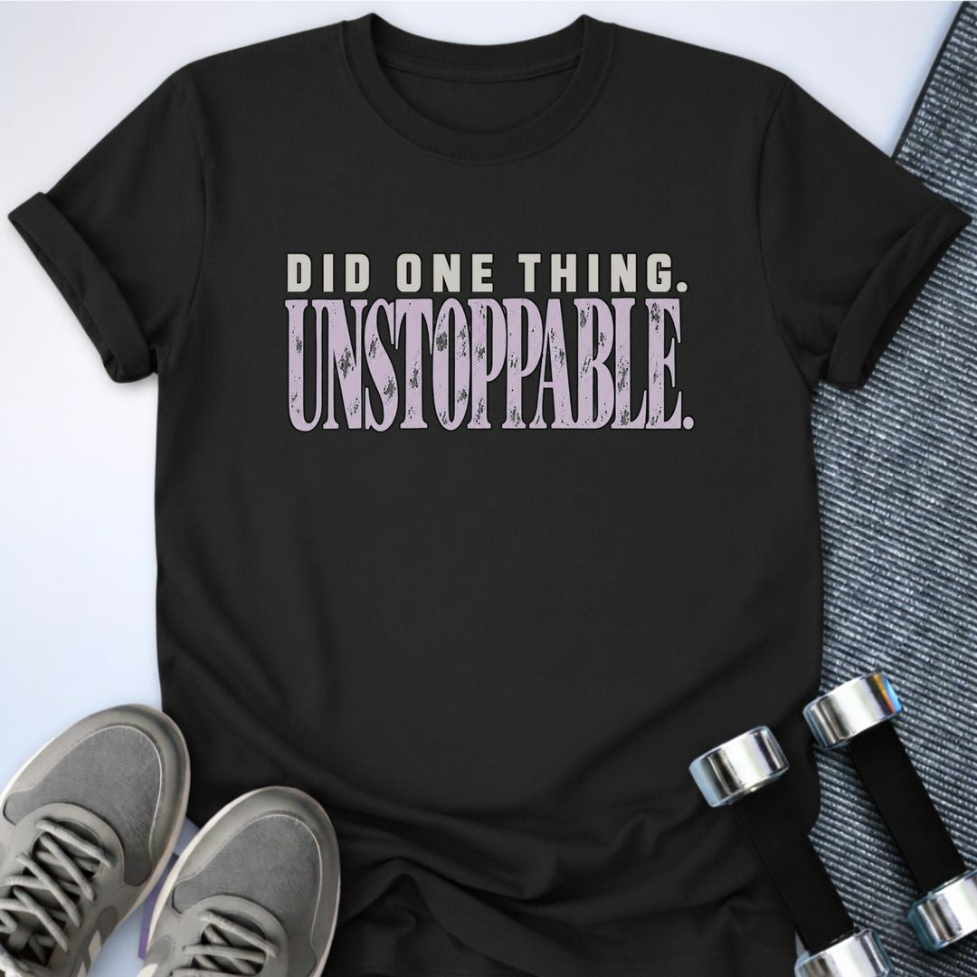 Printify T-Shirt Black / S Did One Thing T-Shirt