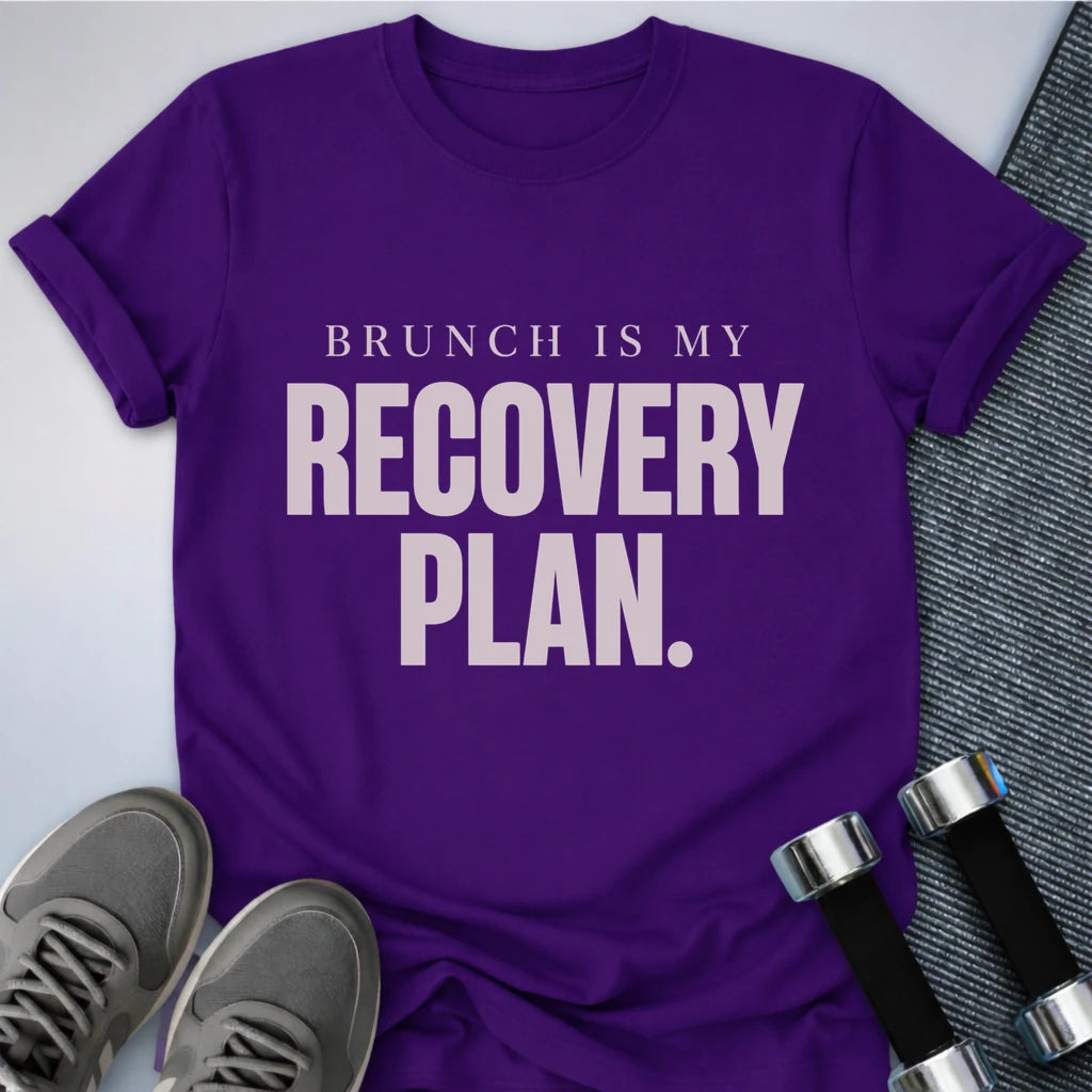 Printify T-Shirt S / Team Purple Brunch Please T-Shirt