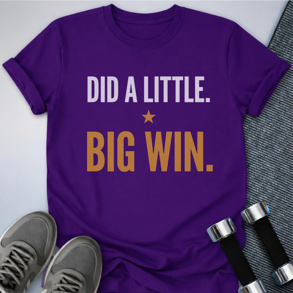 Printify T-Shirt Team Purple / S Big Win T-Shirt
