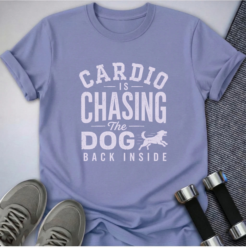 Printify T-Shirt S / Lavender Blue Chasing the Dog T-Shirt