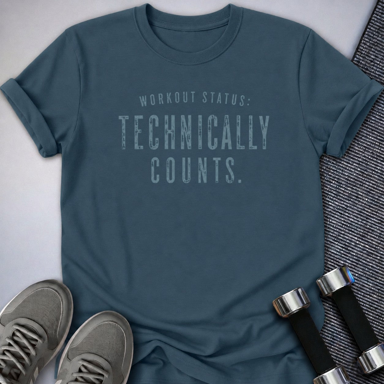 Printify T-Shirt Deep Teal / S Technically It Counts T-Shirt