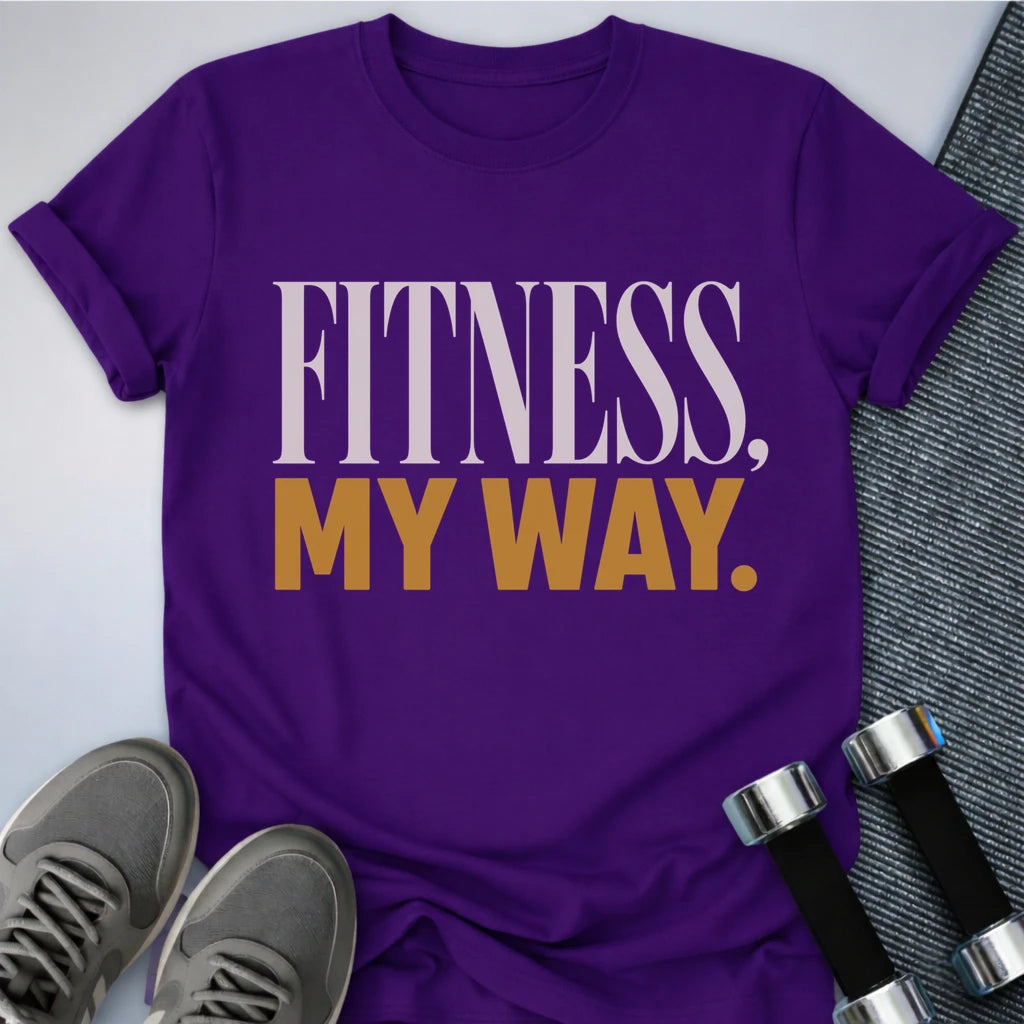 Printify T-Shirt S / Team Purple Fitness My Way T-Shirt