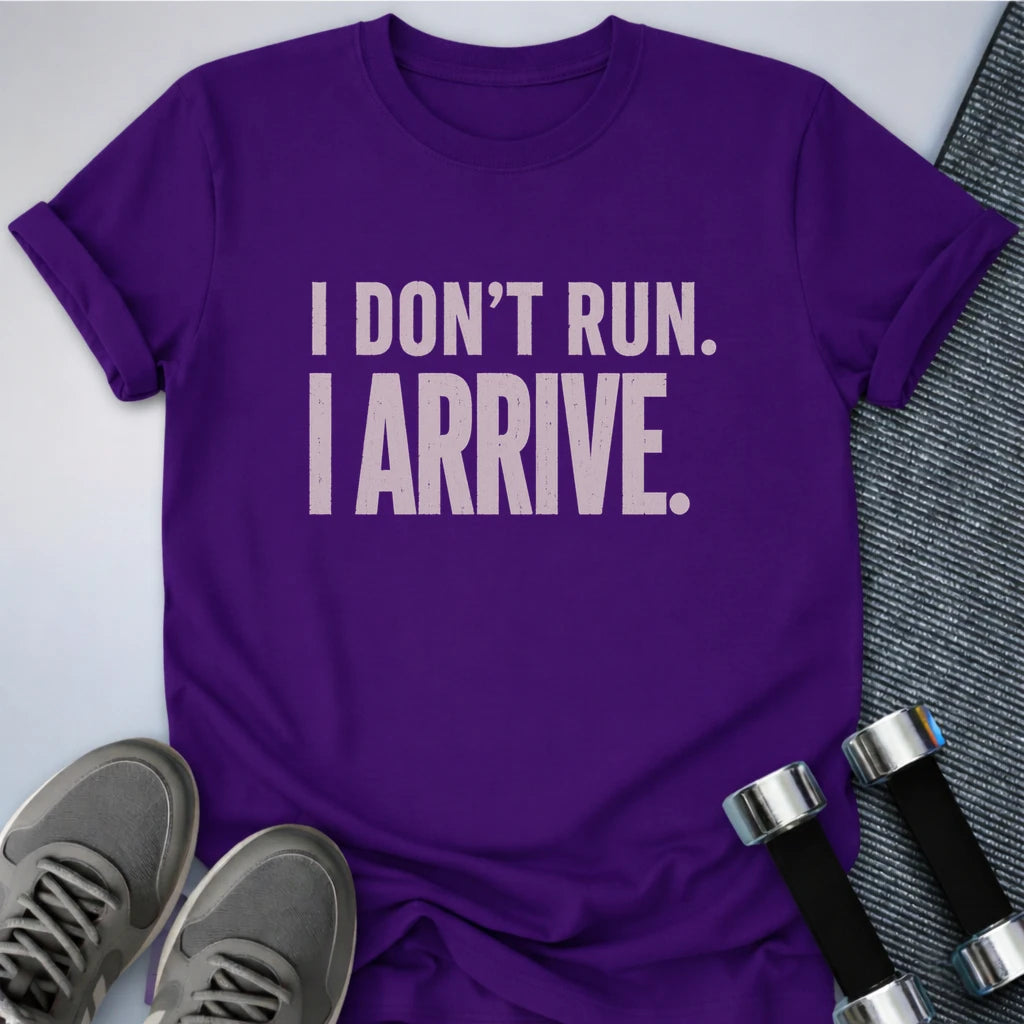 Printify T-Shirt S / Team Purple I Dont Run T-Shirt