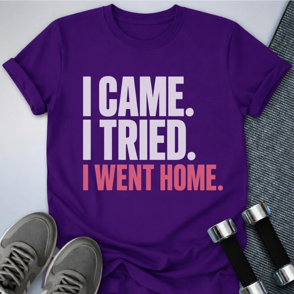 Printify T-Shirt S / Team Purple I Went Home T-Shirt