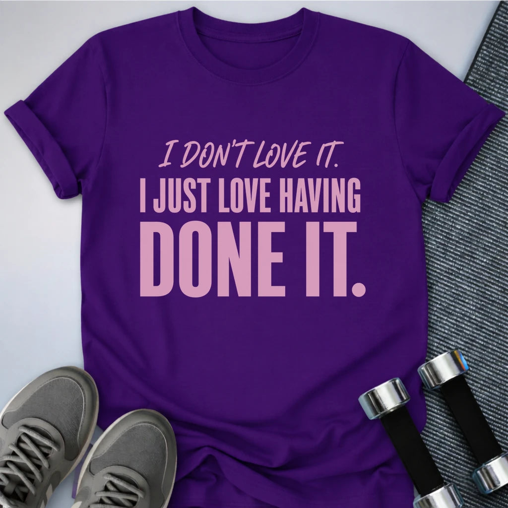 Printify T-Shirt S / Team Purple Its's Done T-Shirt