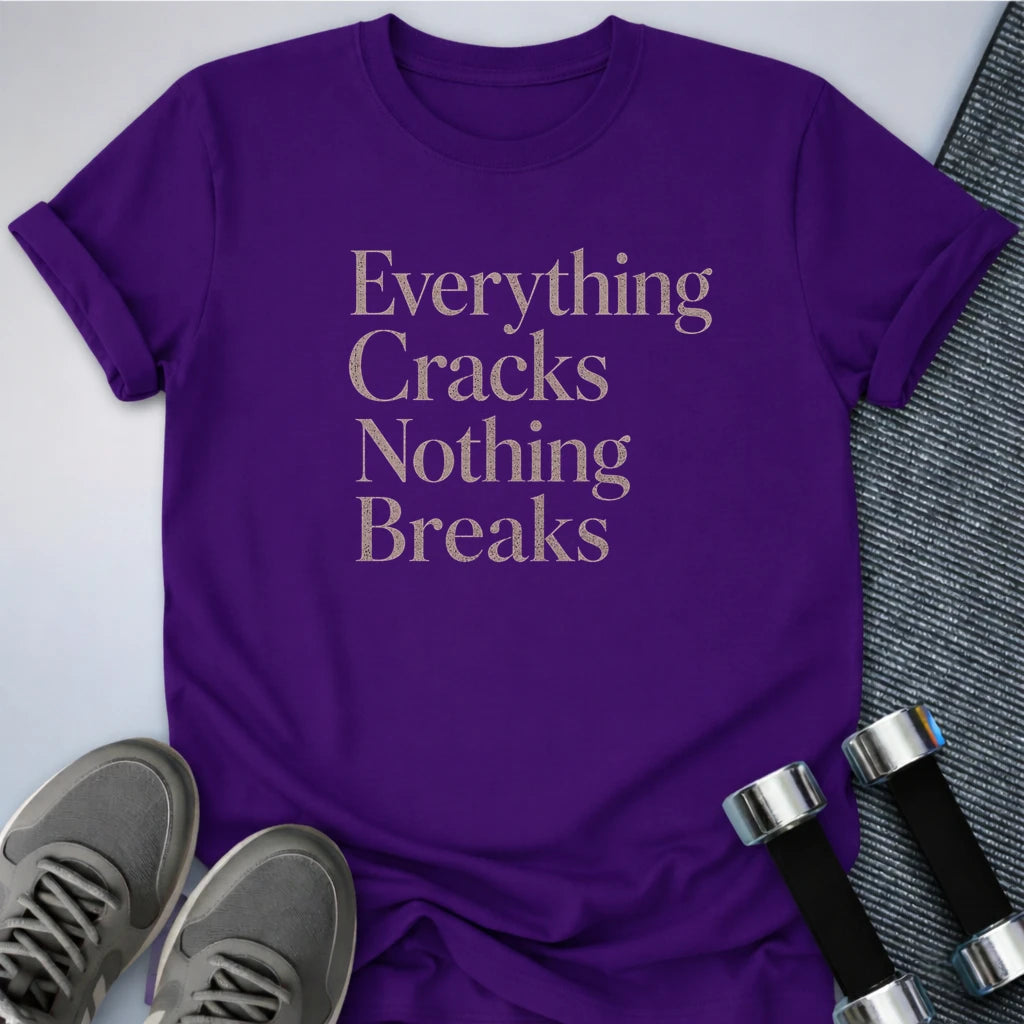 Printify T-Shirt S / Team Purple Nothing Cracks T-Shirt