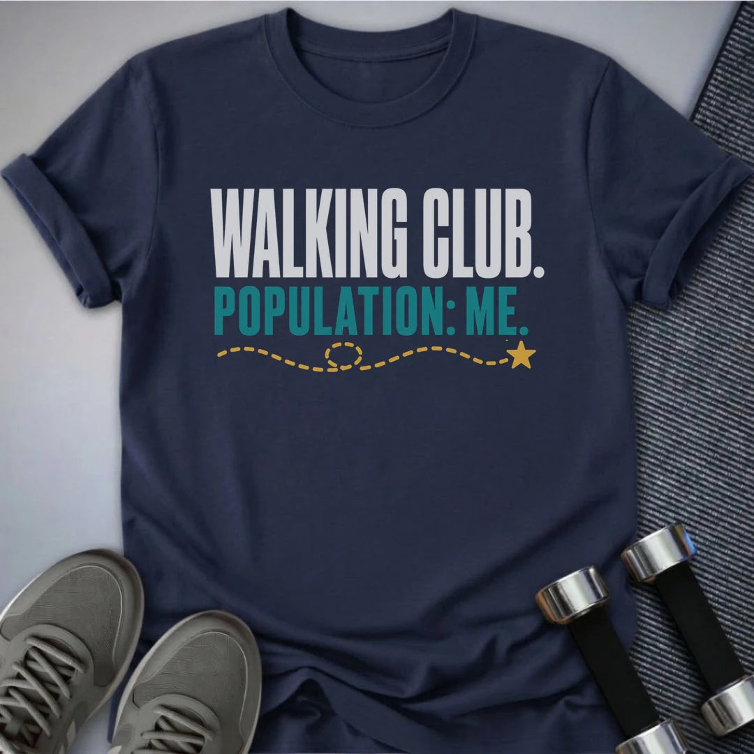 Printify T-Shirt S / Navy Population Me T-Shirt