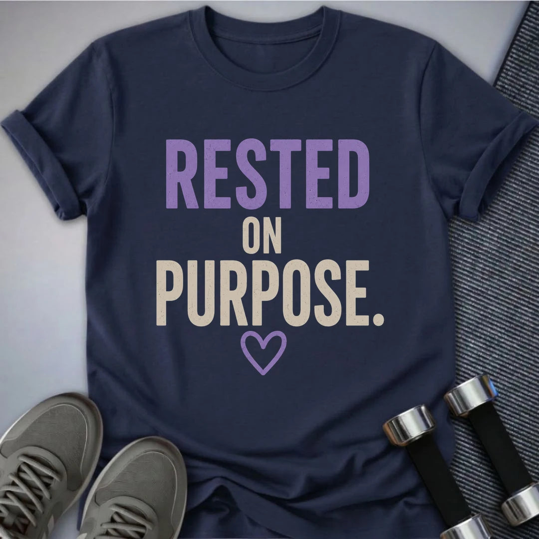 Printify T-Shirt S / Navy Purposely Rested T-Shirt