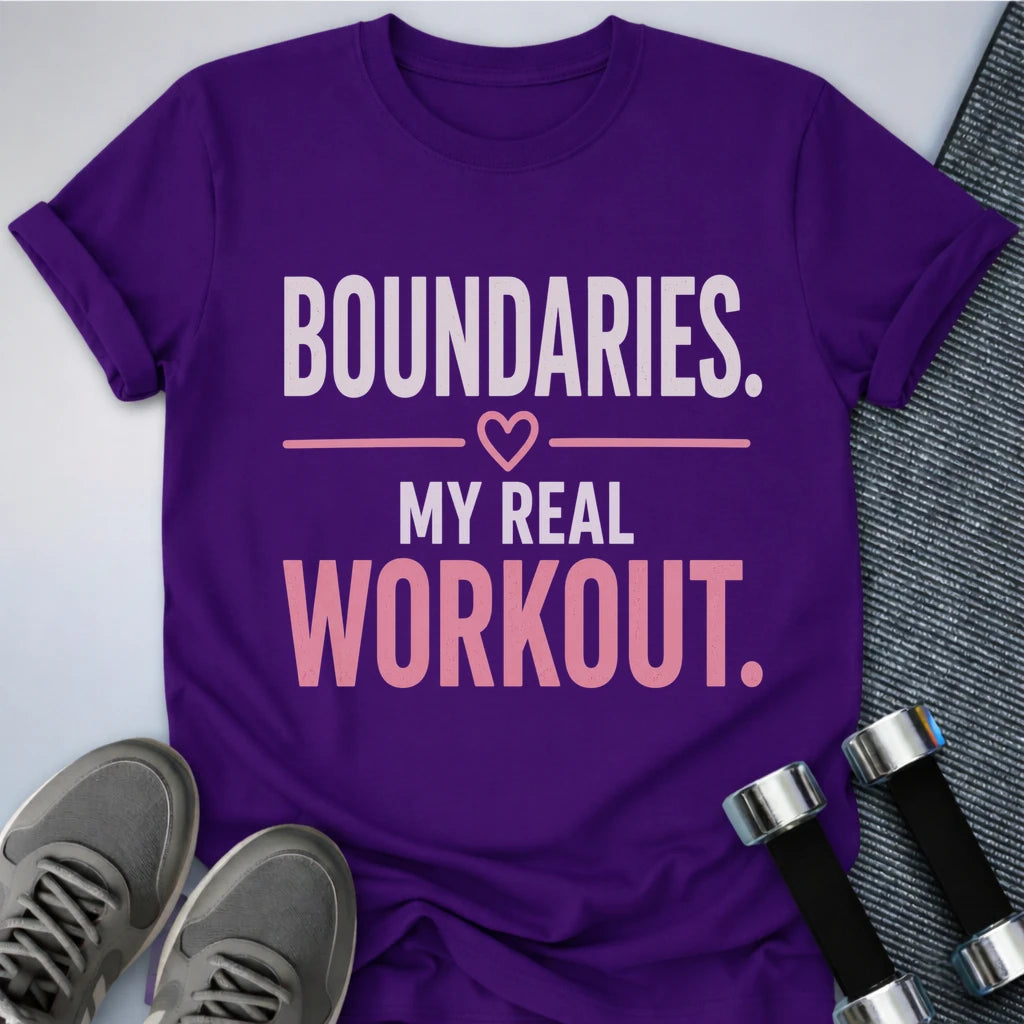 Printify T-Shirt S / Team Purple Real Workout T-Shirt