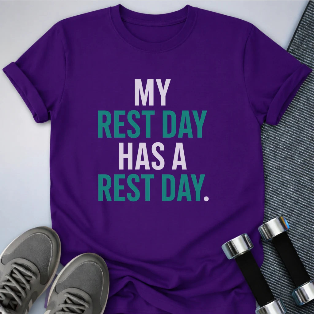 Printify T-Shirt S / Team Purple Rest Days T-Shirt