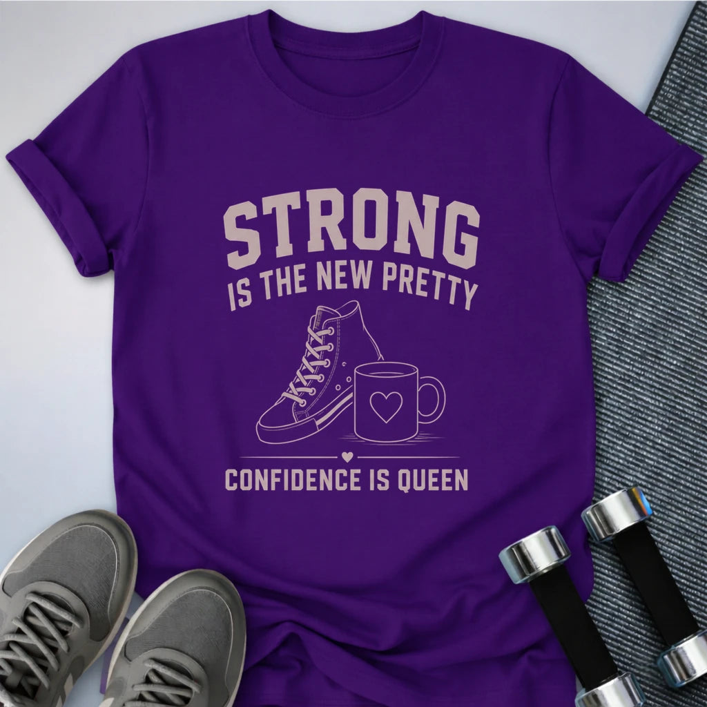 Printify T-Shirt S / Team Purple Strong Confidence T-Shirt