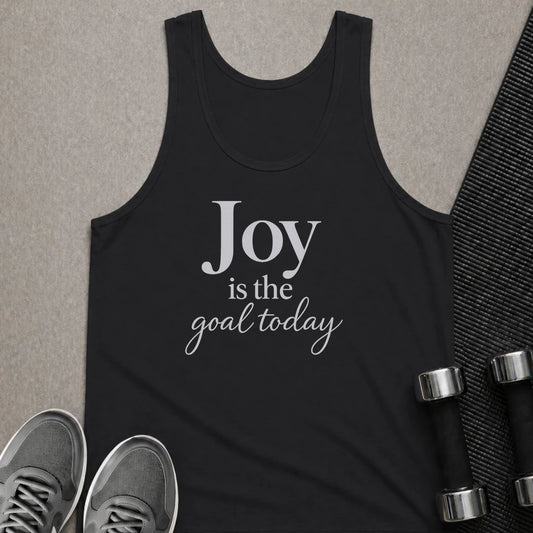 Printify Tank Top XS / Black Joy Is The Goal  - Tank Top