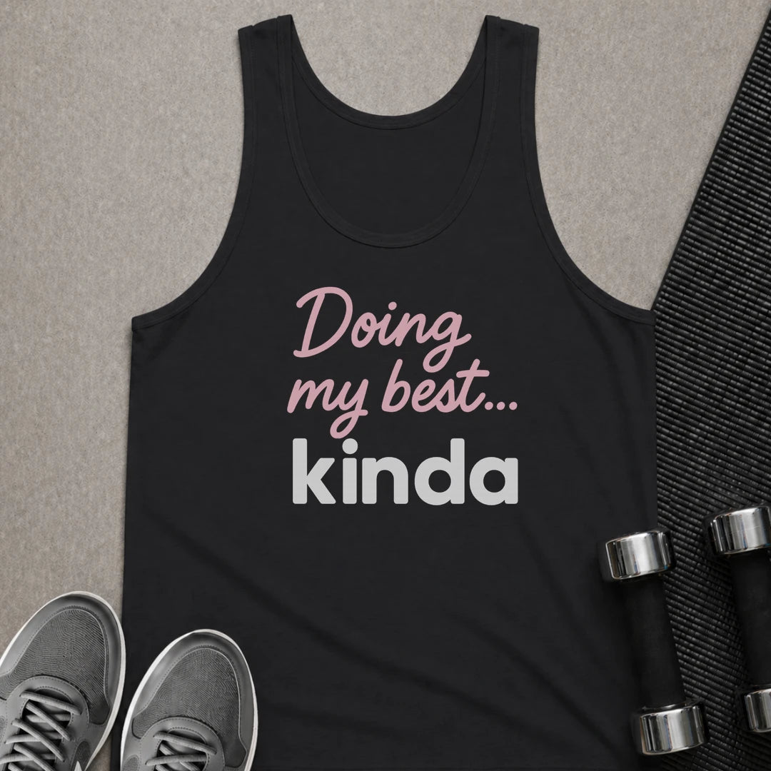 Printify Tank Top XS / Black Doing My Best - Tank Top