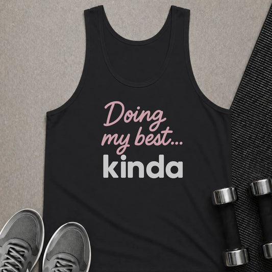 Printify Tank Top XS / Black Doing My Best - Tank Top