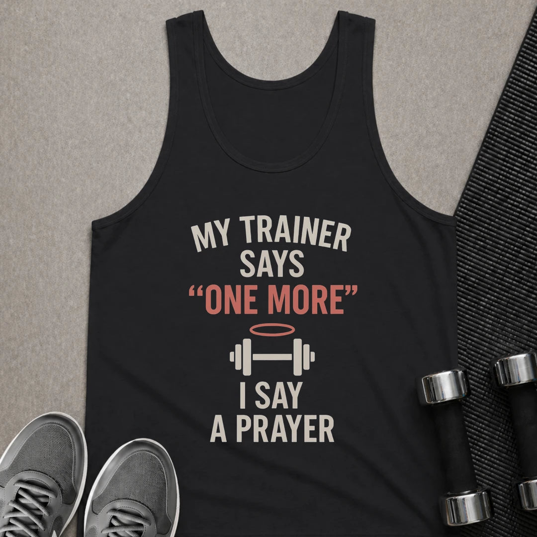 Printify Tank Top XS / Black Just One More - Tank Top