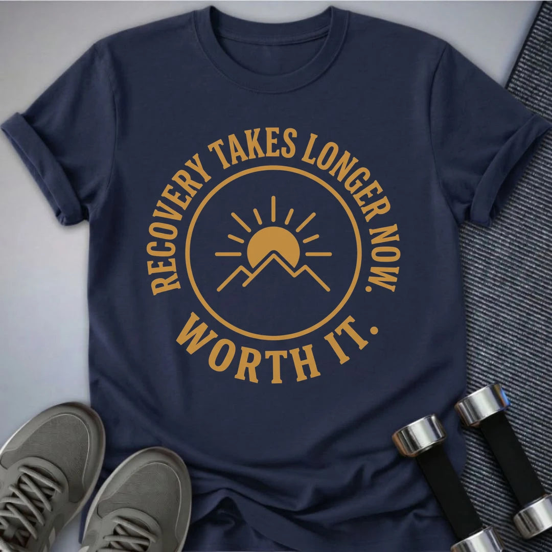 Printify T-Shirt S / Navy Worth It T-Shirt
