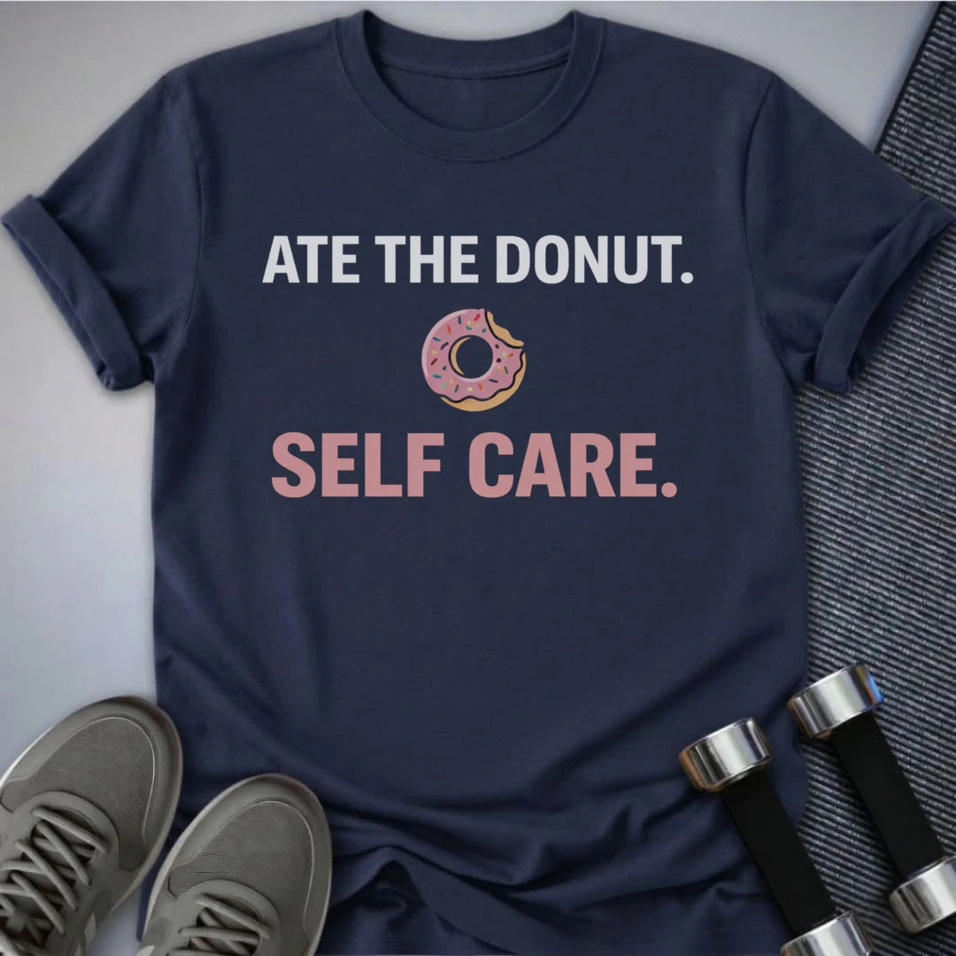 Printify T-Shirt S / Navy Ate The Donut T-Shirt